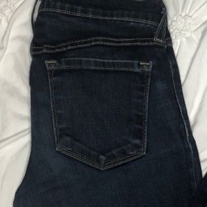 Low Rise Dark Wash Skinny Jean